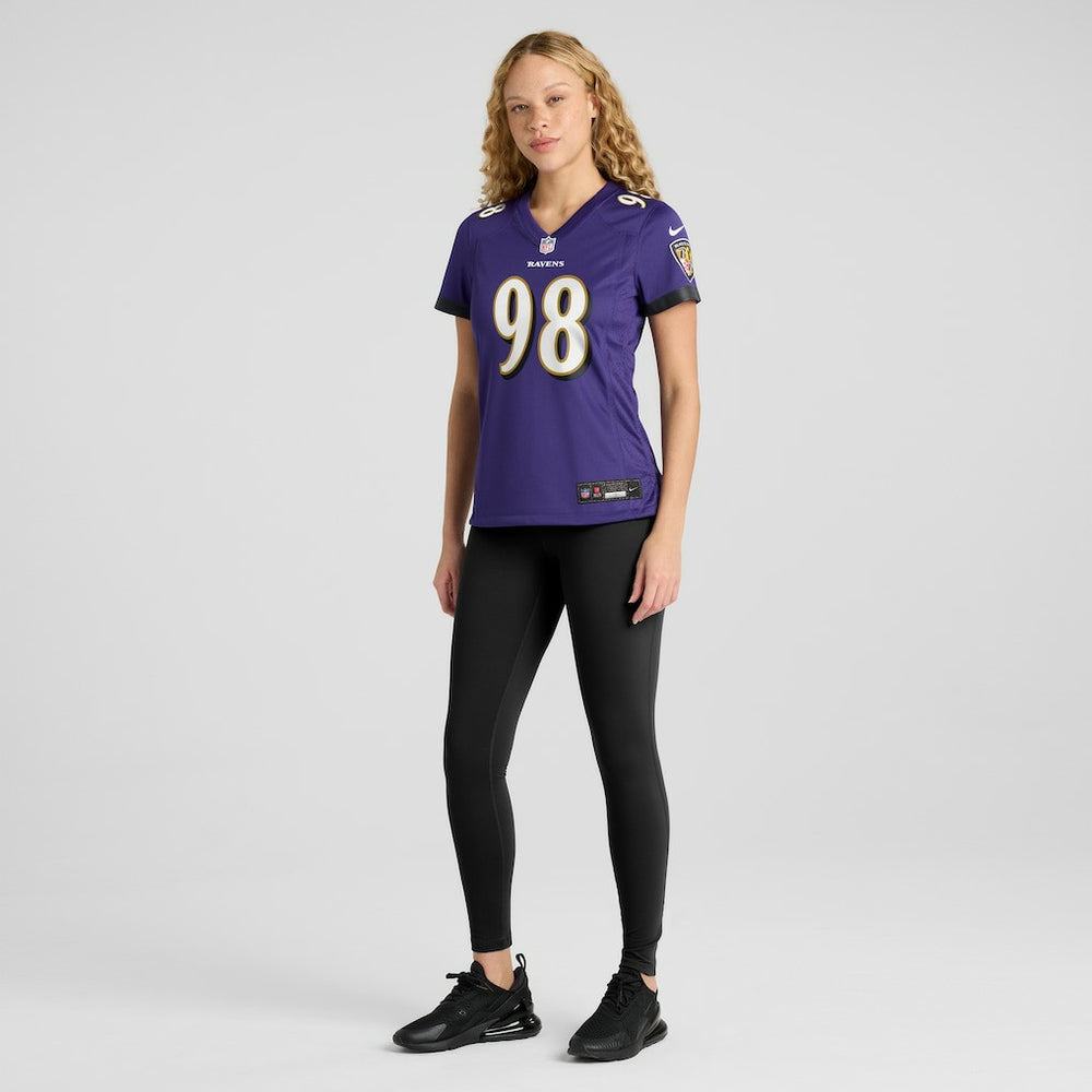 Nike Travis Jones Baltimore Ravens Women's Player Game Jersey Purple