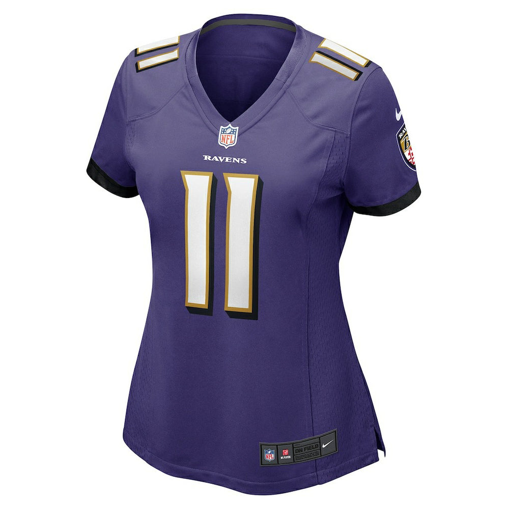 Nike Jordan Stout Baltimore Ravens Women's Player Game Jersey Purple