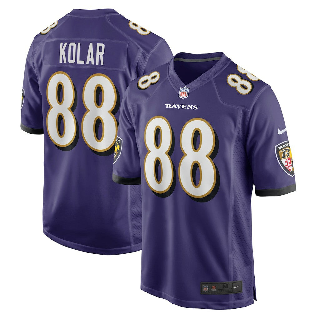 Nike Charlie Kolar Baltimore Ravens Player Game Jersey Purple