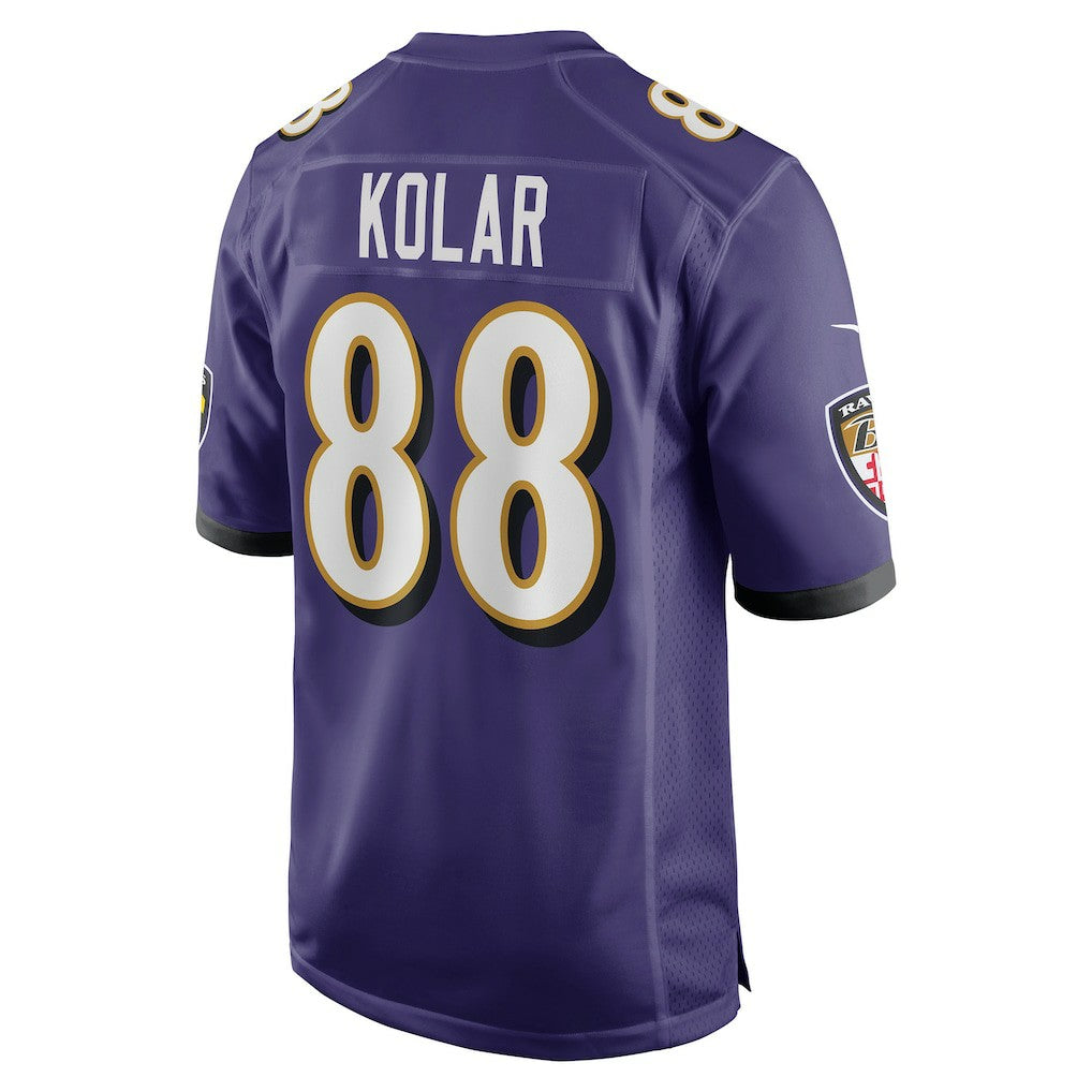 Nike Charlie Kolar Baltimore Ravens Player Game Jersey Purple