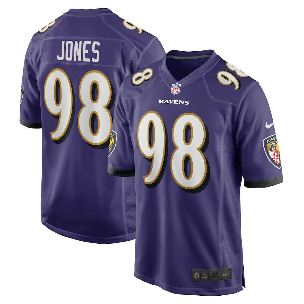 Nike Travis Jones Baltimore Ravens Player Game Jersey Purple