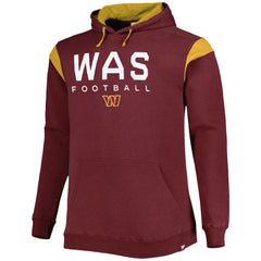 Fanatics Washington Commanders Big & Tall Call the Shots Pullover Hoodie Burgundy
