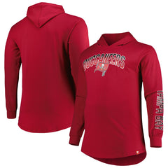 Fanatics Tampa Bay Buccaneers Big & Tall Front Runner Pullover Hoodie Red