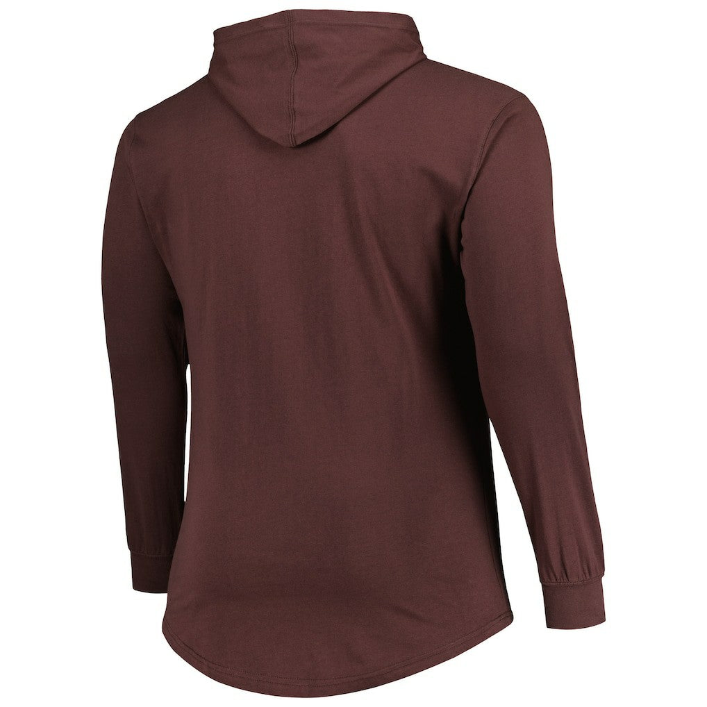 Fanatics Cleveland Browns Big & Tall Front Runner Pullover Hoodie Brown