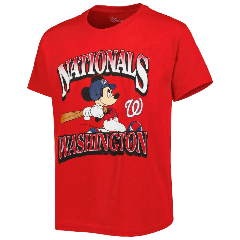 Washington Nationals Youth Disney Game Day T-Shirt - Red - MLB Sale
