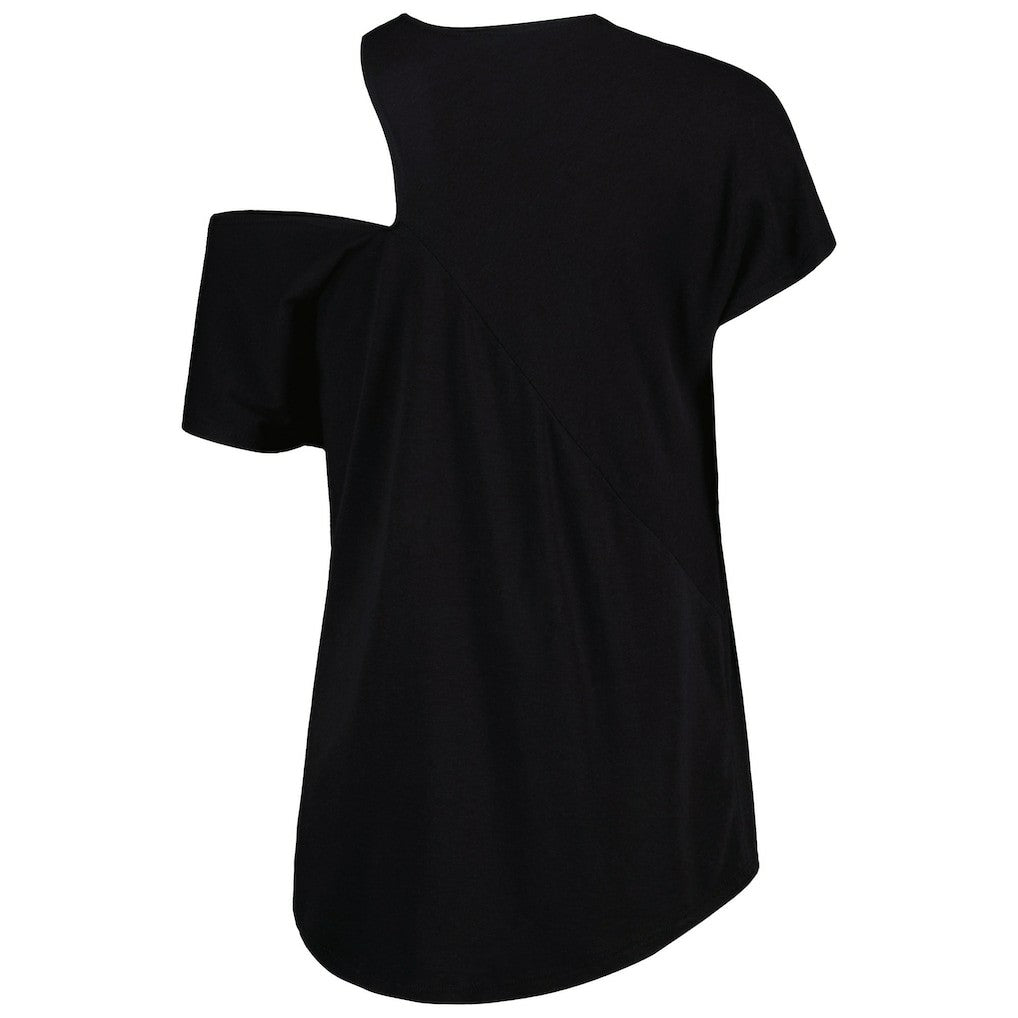 Baltimore Ravens KIYA TOMLIN Women's Cut Out Tri-Blend Shirt Black