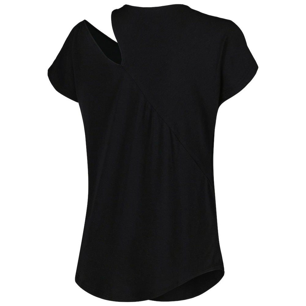 Cincinnati Bengals KIYA TOMLIN Women's Cut Out Tri-Blend Shirt Black