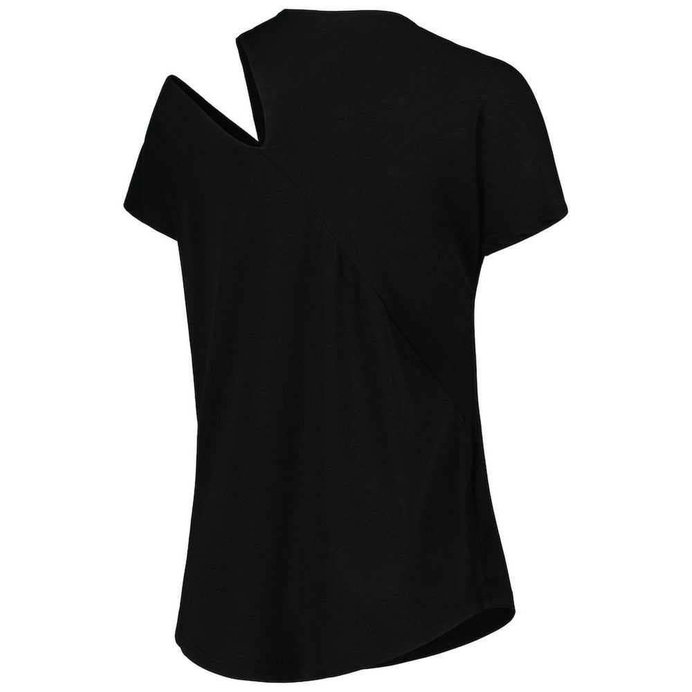 Cleveland Browns KIYA TOMLIN Women's Cut Out Tri-Blend Shirt Black