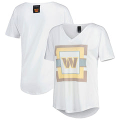 Washington Commanders KIYA TOMLIN Women's V-Neck T-Shirt White