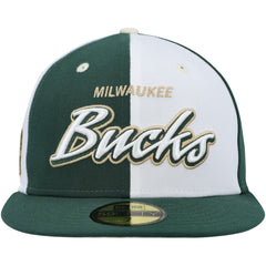 Script Pinwheel 59FIFTY Fitted Hat Hunter Green/White | New Era US