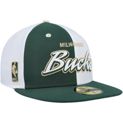 Script Pinwheel 59FIFTY Fitted Hat Hunter Green/White | New Era US