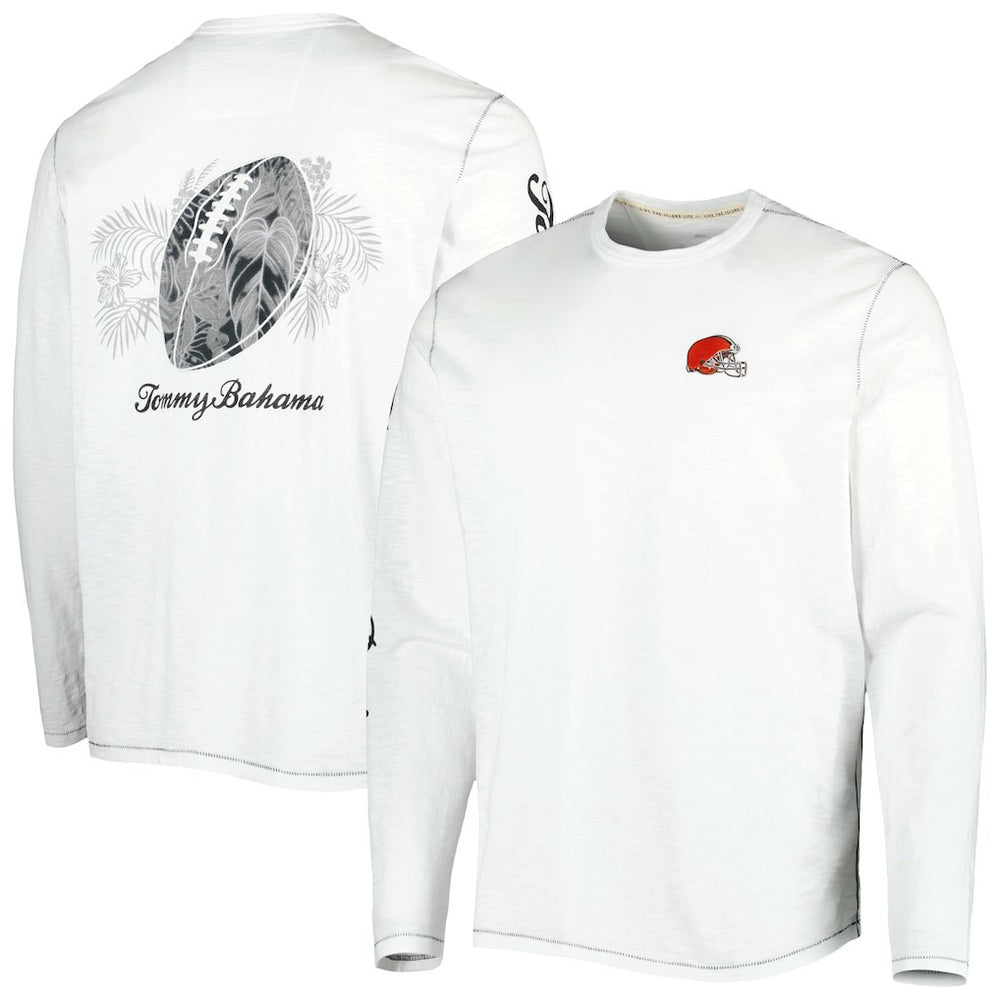 Cleveland Browns Laces Out Billboard Long Sleeve T-Shirt White