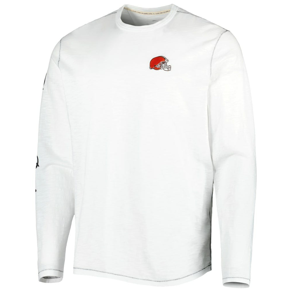 Cleveland Browns Laces Out Billboard Long Sleeve T-Shirt White