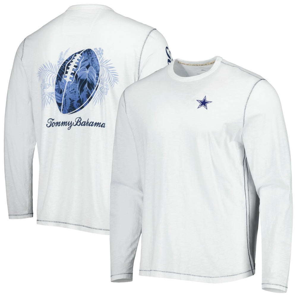 Dallas Cowboys Laces Out Billboard Long Sleeve T-Shirt White