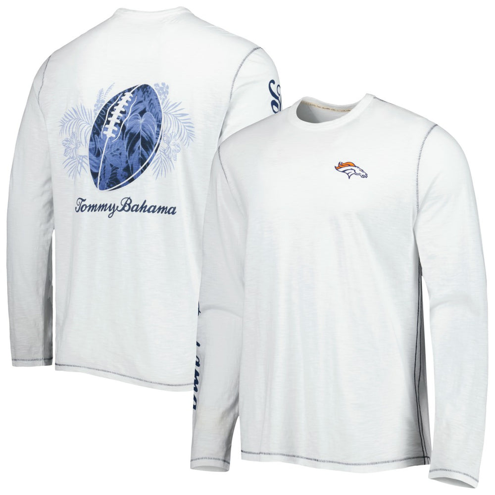 Denver Broncos Laces Out Billboard Long Sleeve T-Shirt White