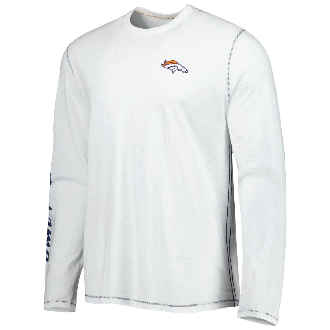 Denver Broncos Laces Out Billboard Long Sleeve T-Shirt White