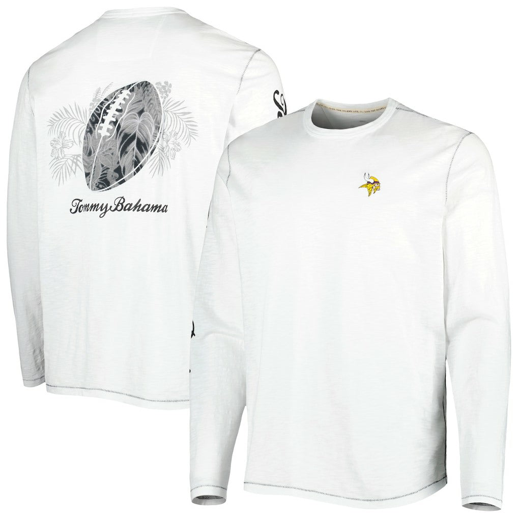 Minnesota Vikings Laces Out Billboard Long Sleeve T-Shirt White