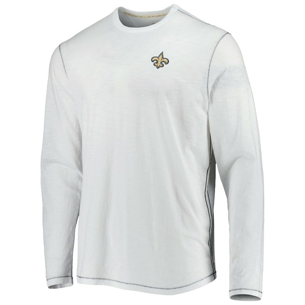 New Orleans Saints Laces Out Billboard Long Sleeve T-Shirt White