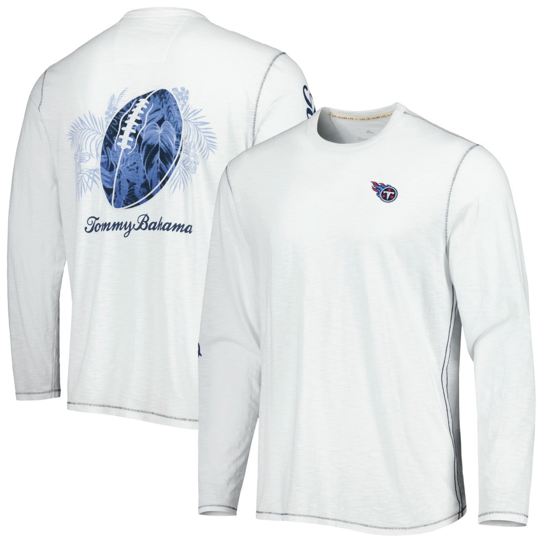 Tennessee Titans Laces Out Billboard Long Sleeve T-Shirt White