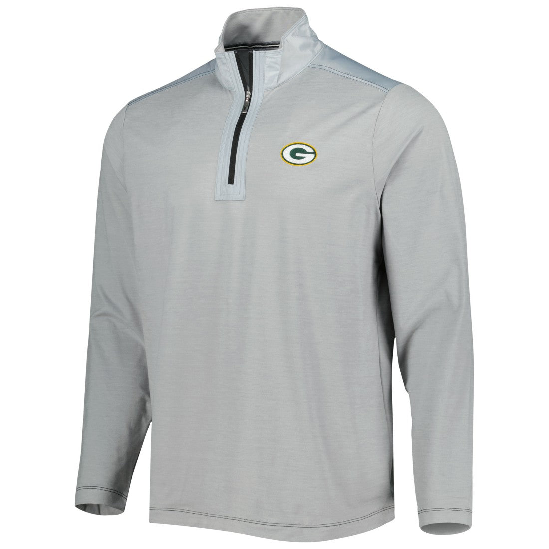Green Bay Packers On Deck IslandZone Half-Zip Jacket Gray