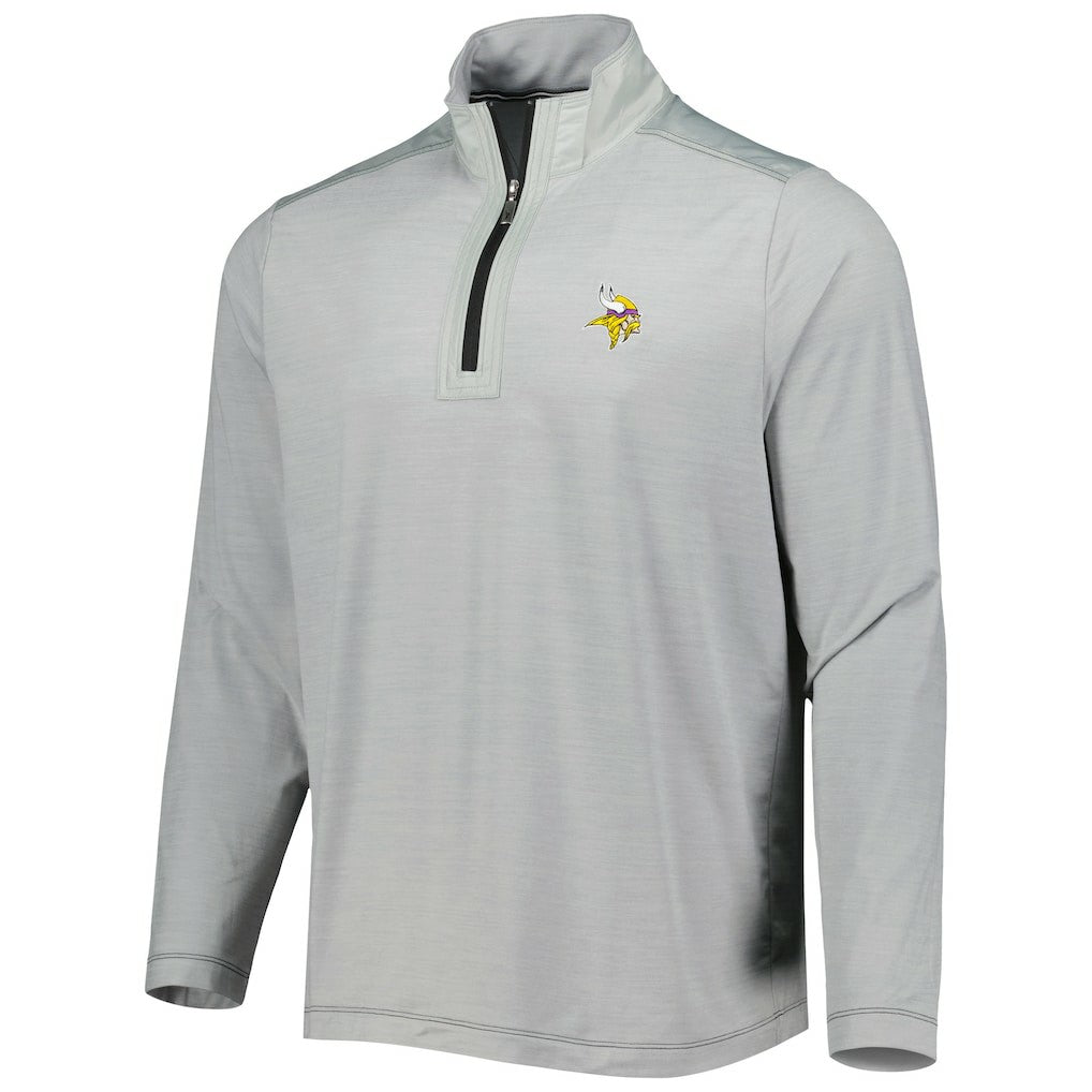 Minnesota Vikings On Deck IslandZone Half-Zip Jacket Gray