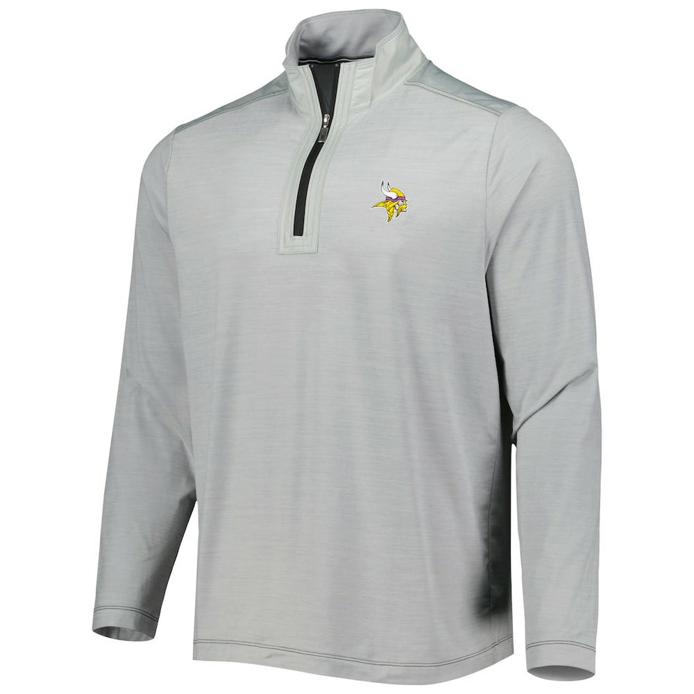 Minnesota Vikings On Deck IslandZone Half-Zip Jacket Gray