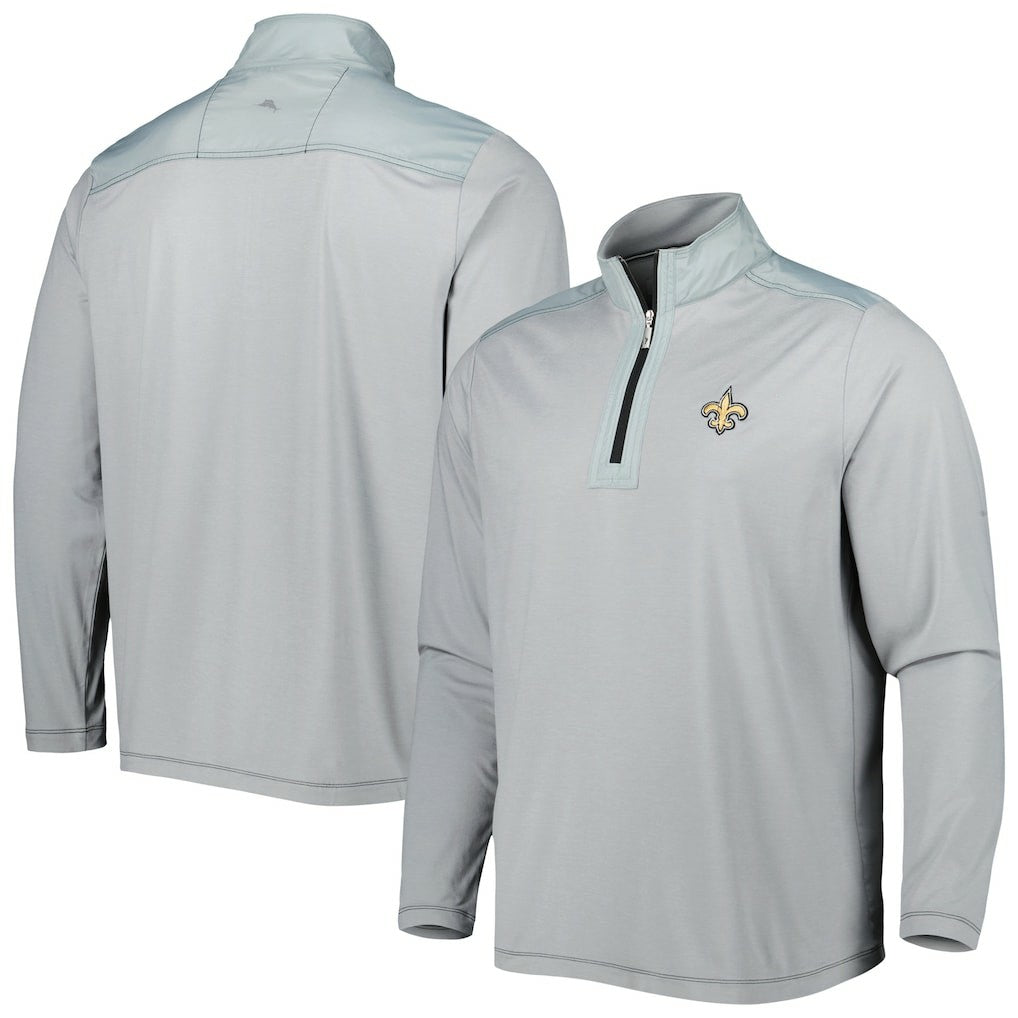 New Orleans Saints On Deck IslandZone Half-Zip Jacket Gray
