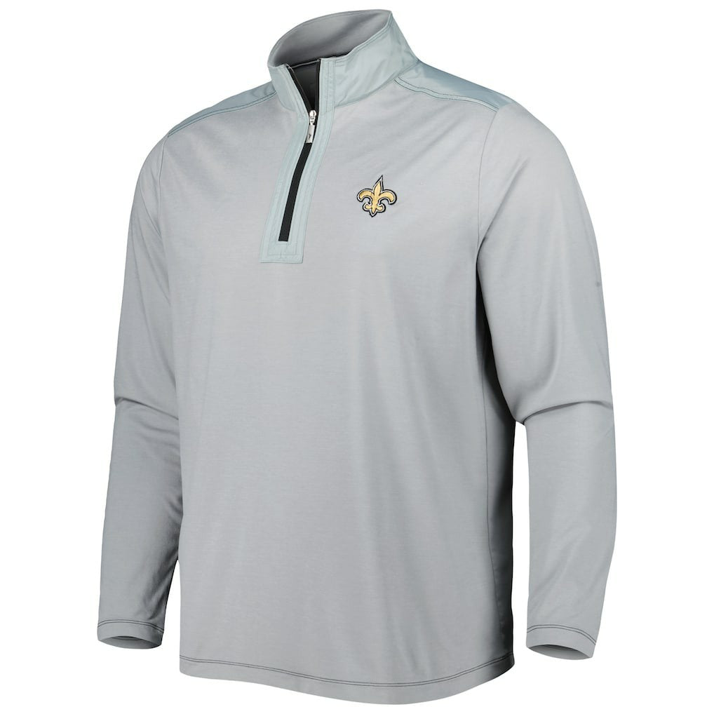 New Orleans Saints On Deck IslandZone Half-Zip Jacket Gray