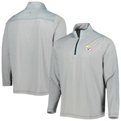 Pittsburgh Steelers On Deck IslandZone Half-Zip Jacket Gray