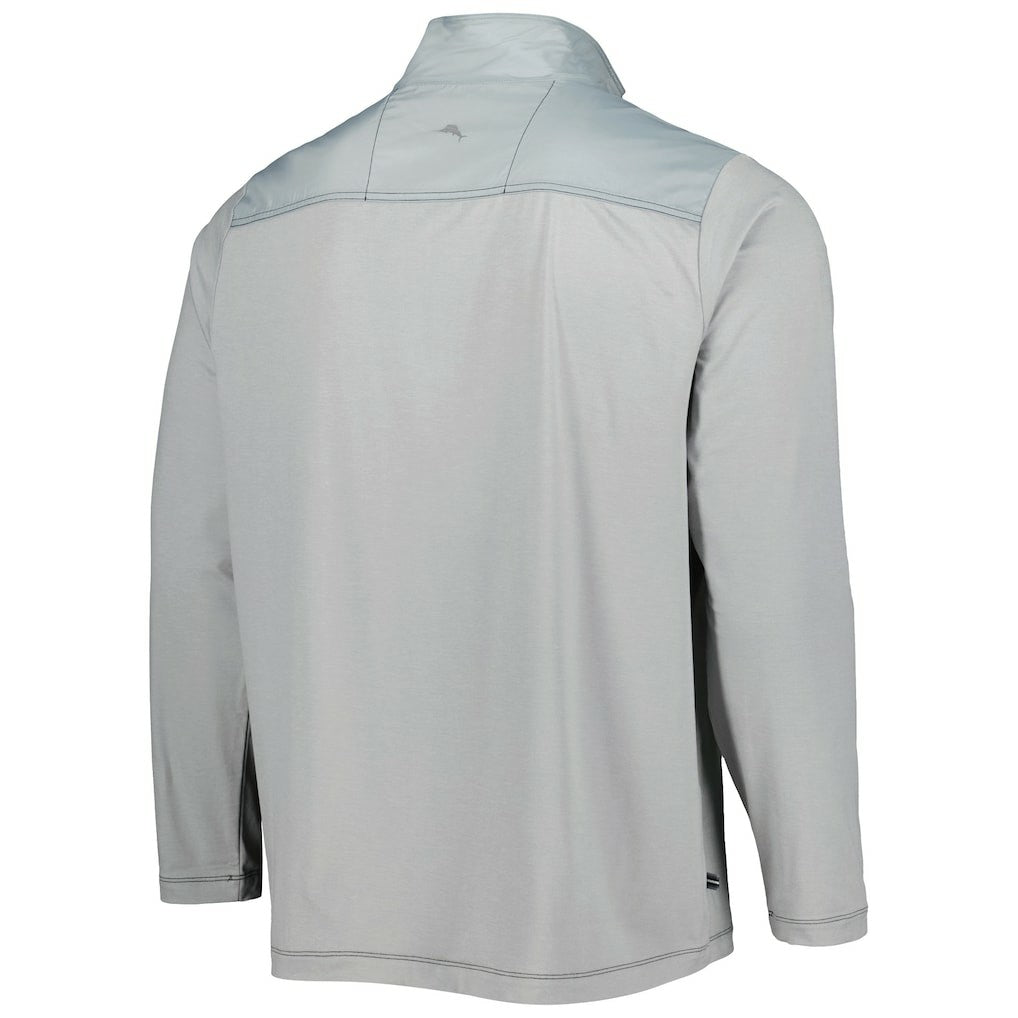 Pittsburgh Steelers On Deck IslandZone Half-Zip Jacket Gray
