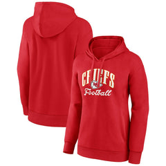 Fanatics Kansas City Chiefs Women's Team Logo Victory Script Pullover Hoodie Red