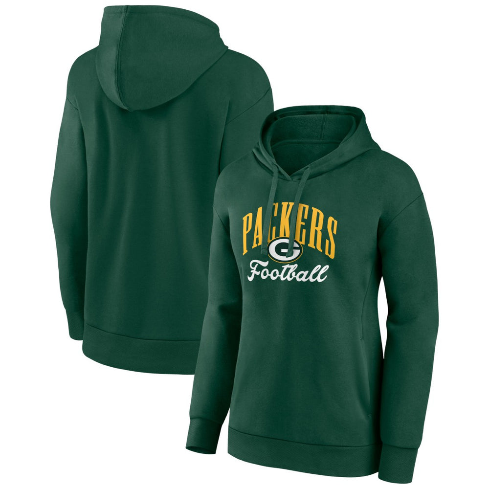 Fanatics Green Bay Packers Women's Team Logo Victory Script Pullover Hoodie Green