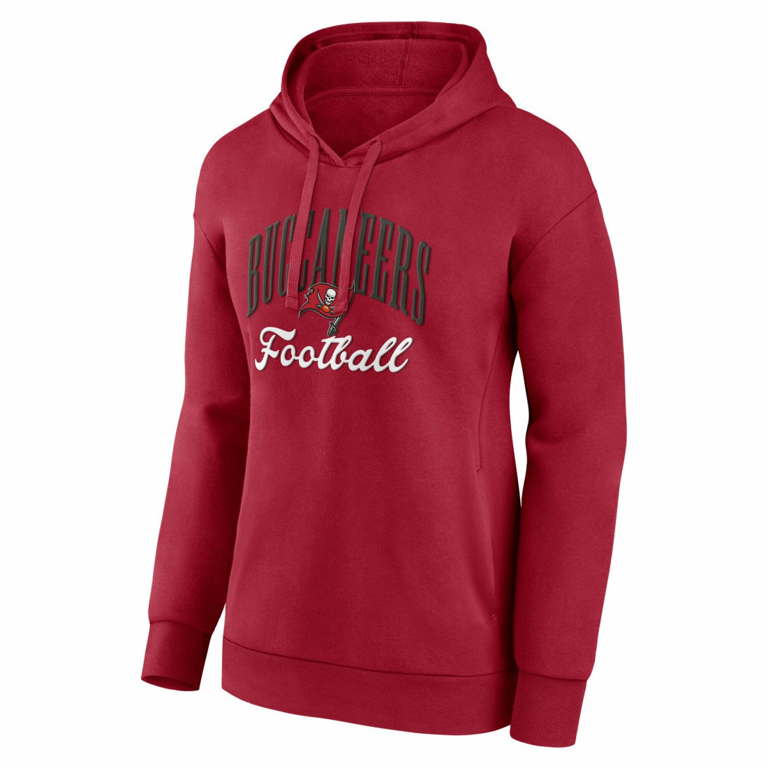 Fanatics Tampa Bay Buccaneers Women's Team Logo Victory Script Pullover Hoodie Red