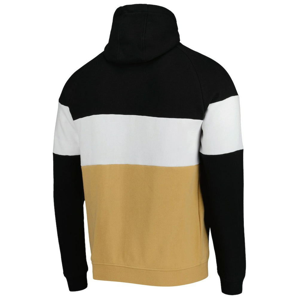 New Orleans Saints New Era Colorblock Current Pullover Hoodie Gold/Black