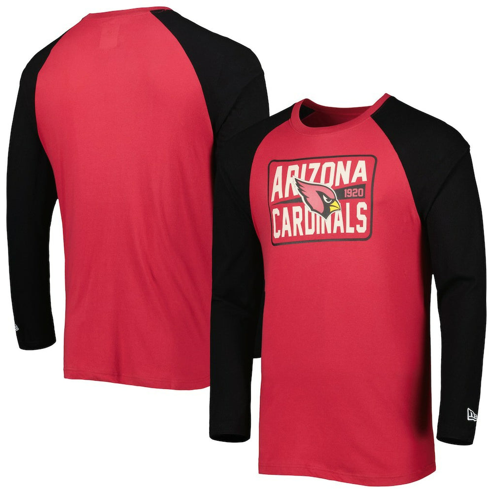 Arizona Cardinals New Era Current Raglan Long Sleeve T-Shirt Cardinal