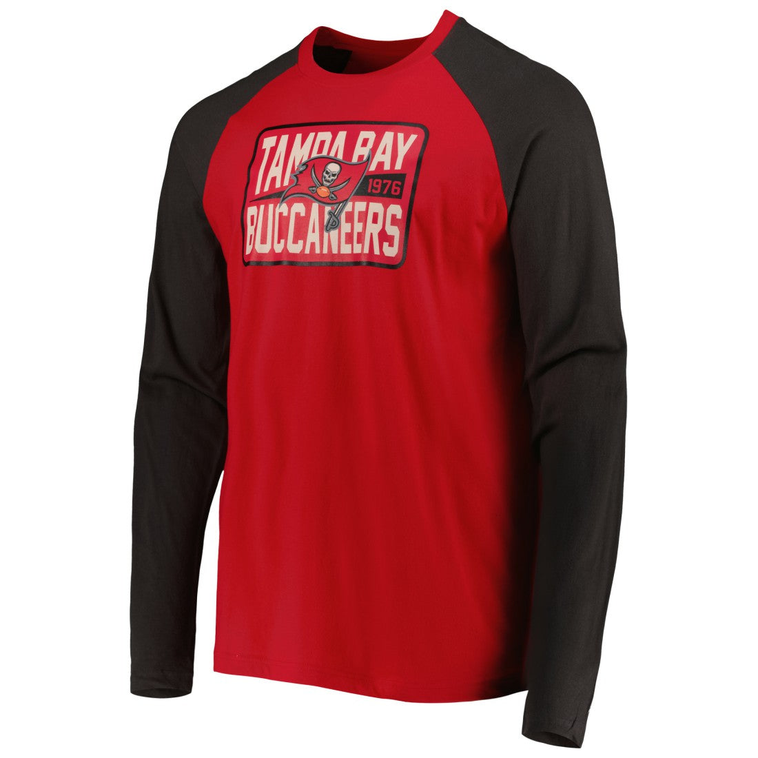 Tampa Bay Buccaneers New Era Current Raglan Long Sleeve T-Shirt Red