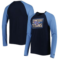 Tennessee Titans New Era Current Raglan Long Sleeve T-Shirt Navy