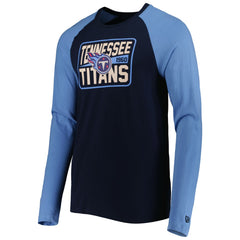 Tennessee Titans New Era Current Raglan Long Sleeve T-Shirt Navy