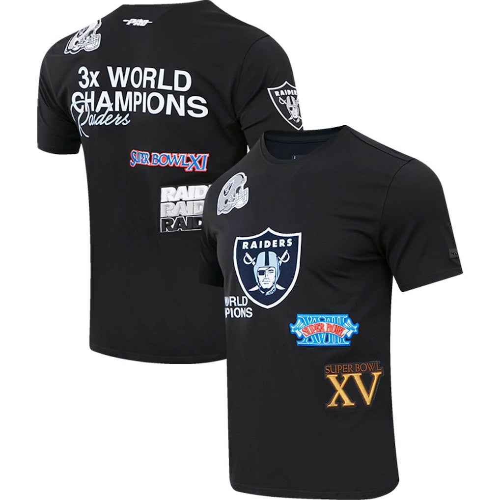 Las Vegas Raiders Pro Standard Championship T-Shirt Black