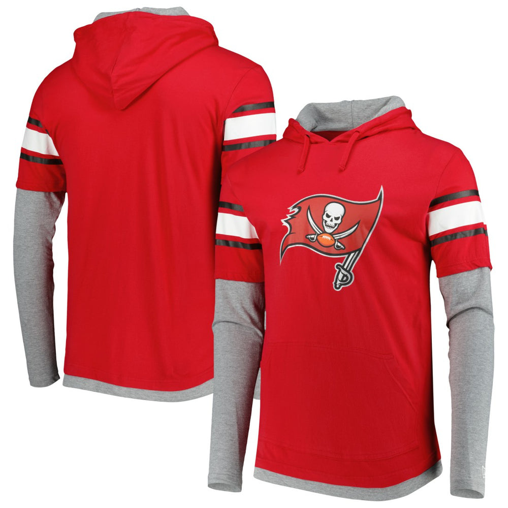Tampa Bay Buccaneers New Era Long Sleeve Hoodie T-Shirt Red