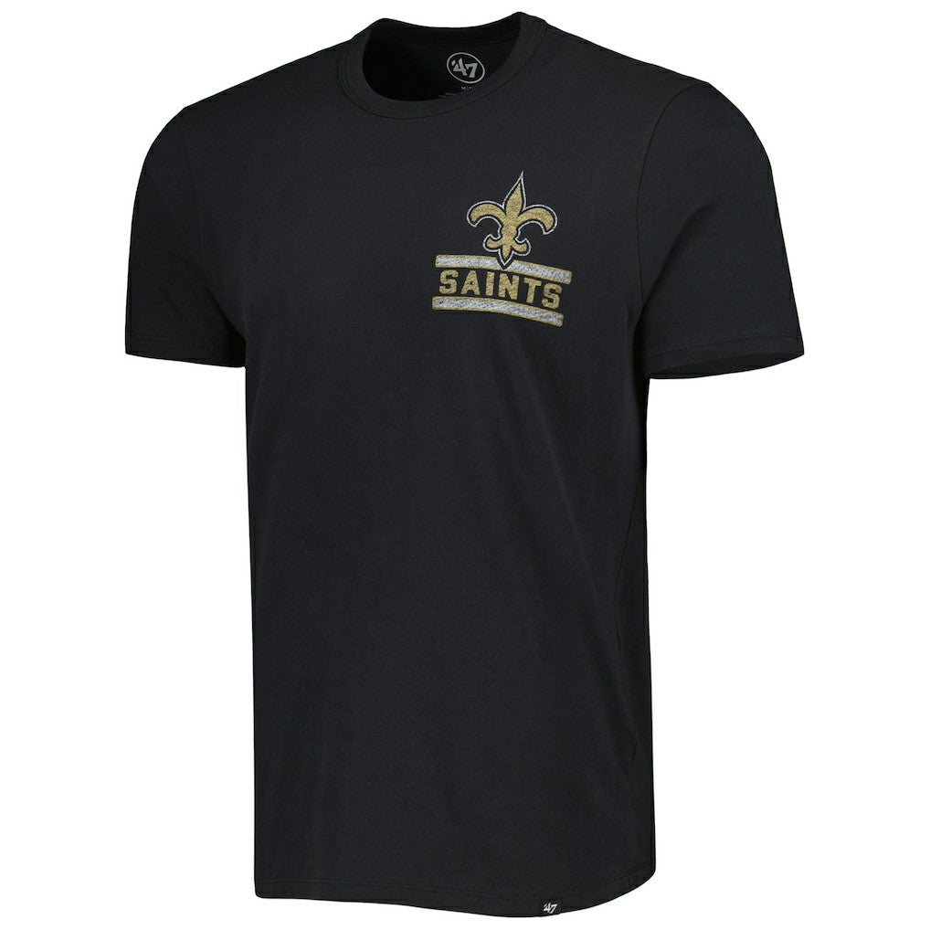 47 brand New Orleans Saints '47 Open Field Franklin T-Shirt Black