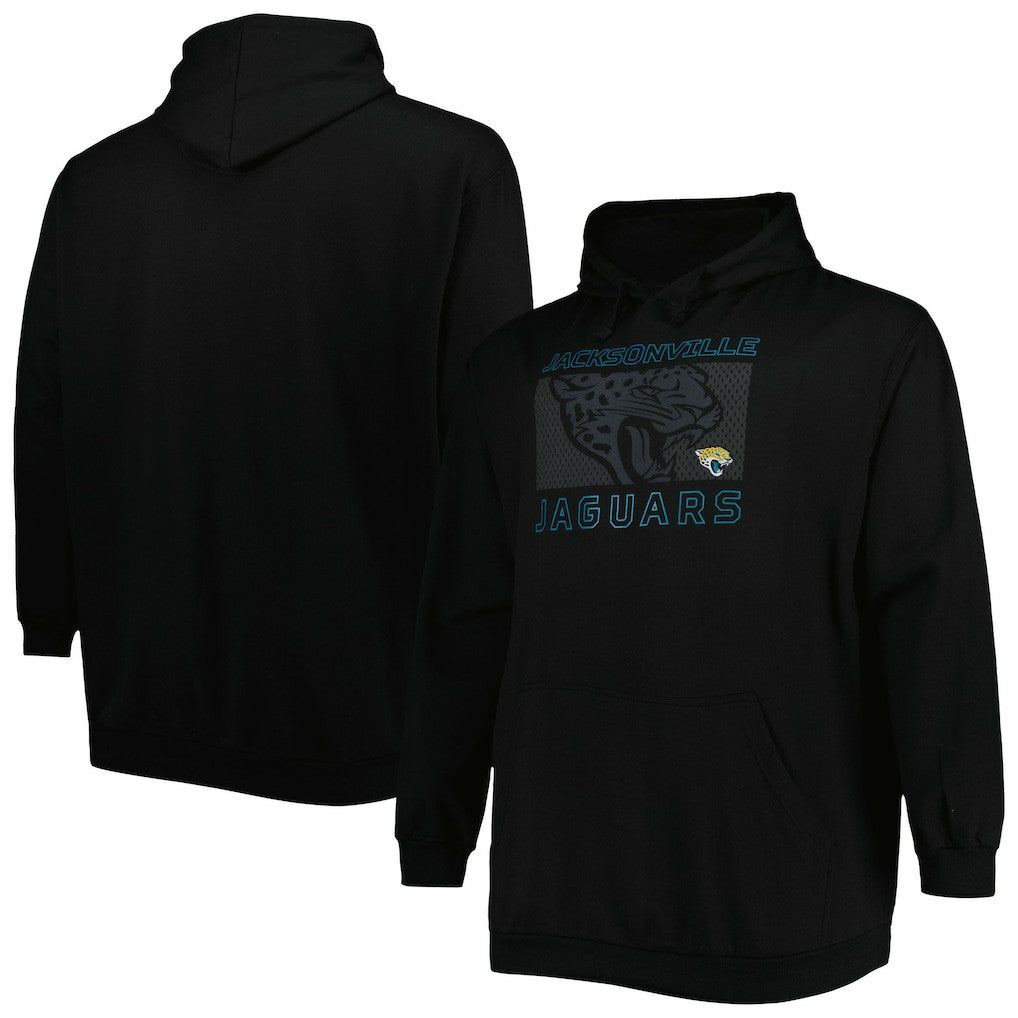 Fanatics Jacksonville Jaguars Big & Tall Pop of Color Pullover Hoodie Black