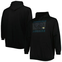 Fanatics Jacksonville Jaguars Big & Tall Pop of Color Pullover Hoodie Black