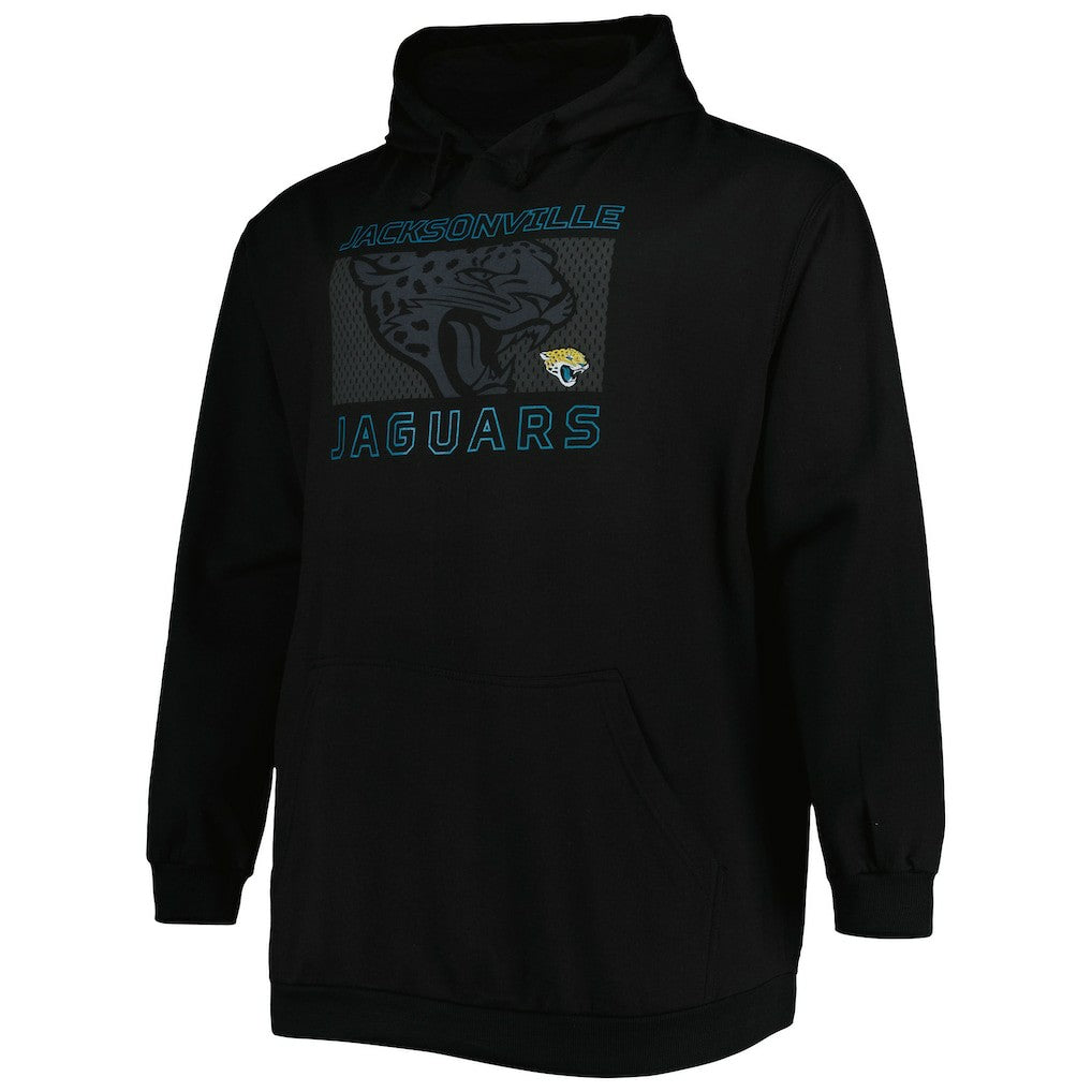 Fanatics Jacksonville Jaguars Big & Tall Pop of Color Pullover Hoodie Black