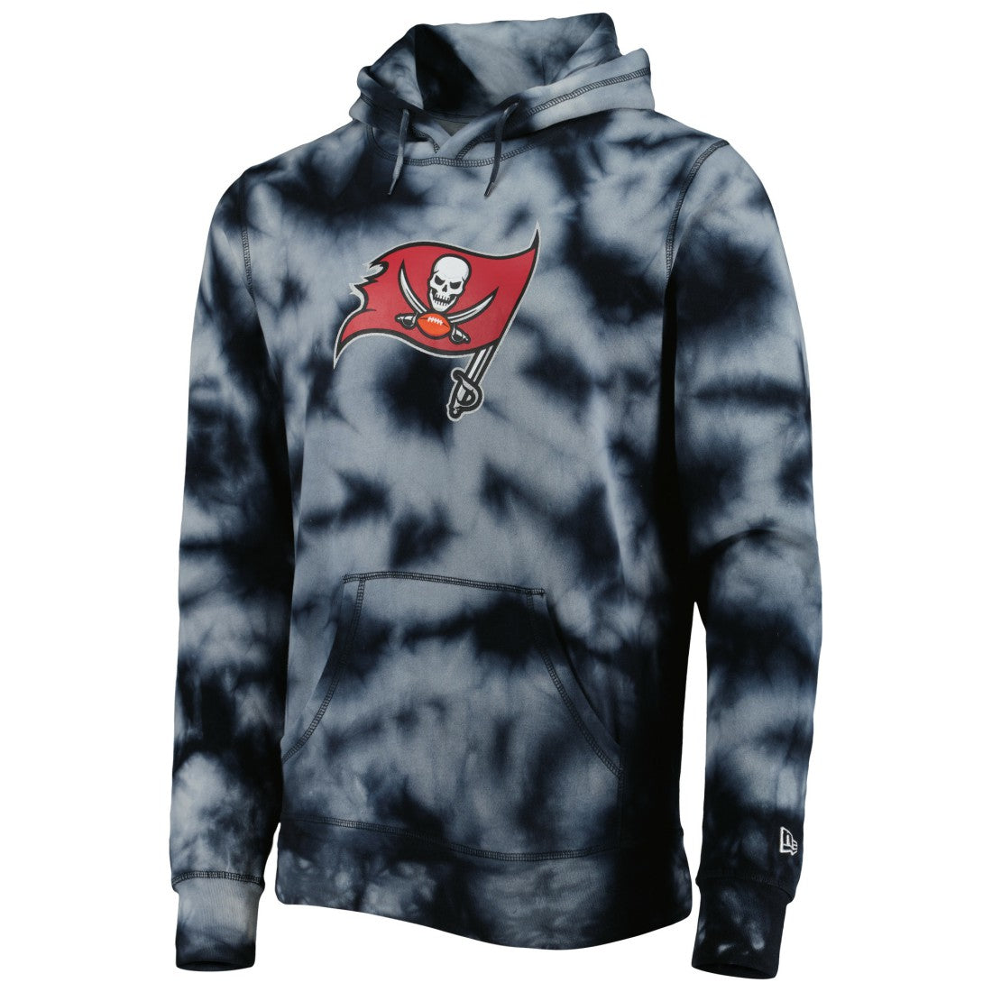 Tampa Bay Buccaneers New Era Team Tie-Dye Pullover Hoodie Black