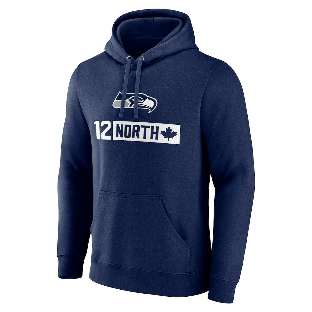 Seattle Seahawks 12 North Pullover Hoodie College Navy