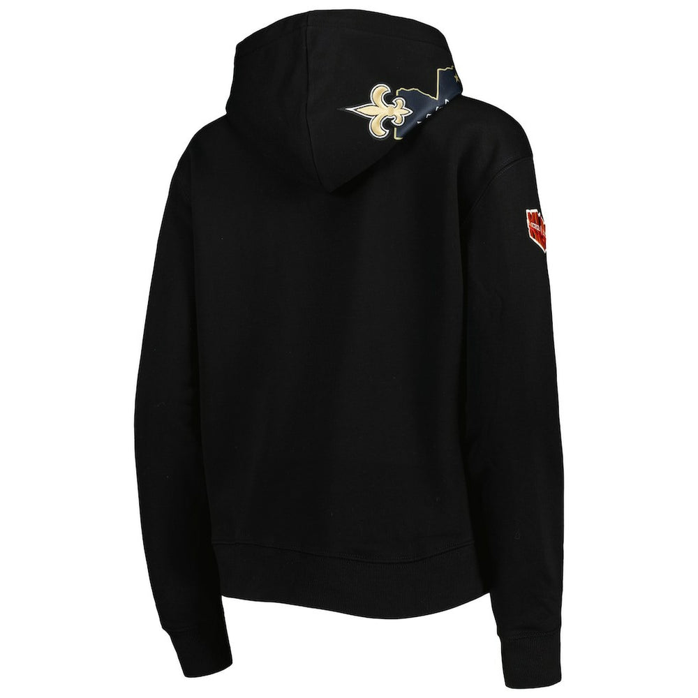 New Orleans Saints Pro Standard Women's Local Patch Pullover Hoodie Black