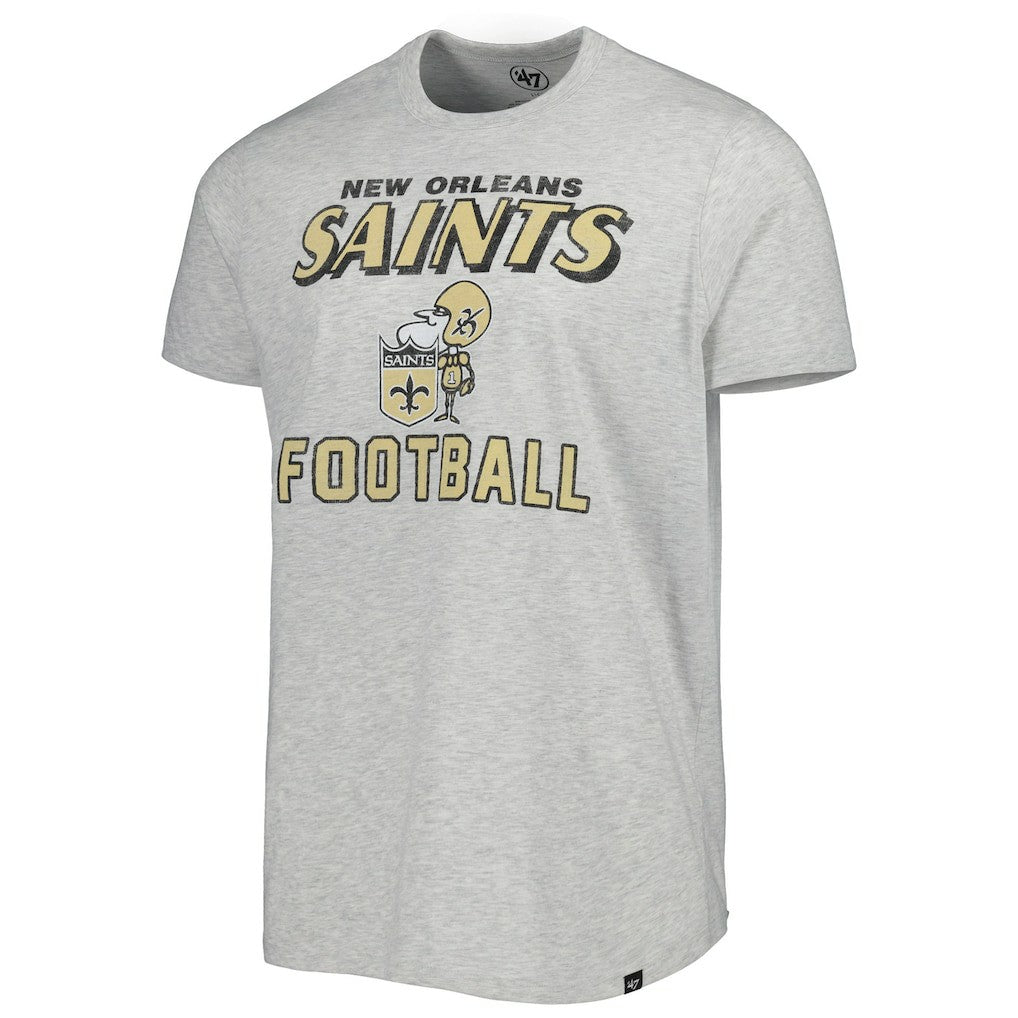 47 brand New Orleans Saints '47 Dozer Franklin Lightweight T-Shirt Gray