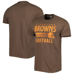 47 brand Cleveland Browns '47 Wordmark Rider Franklin T-Shirt Brown