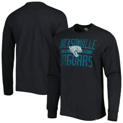 47 brand Jacksonville Jaguars '47 Brand Wide Out Franklin Long Sleeve T-Shirt Black